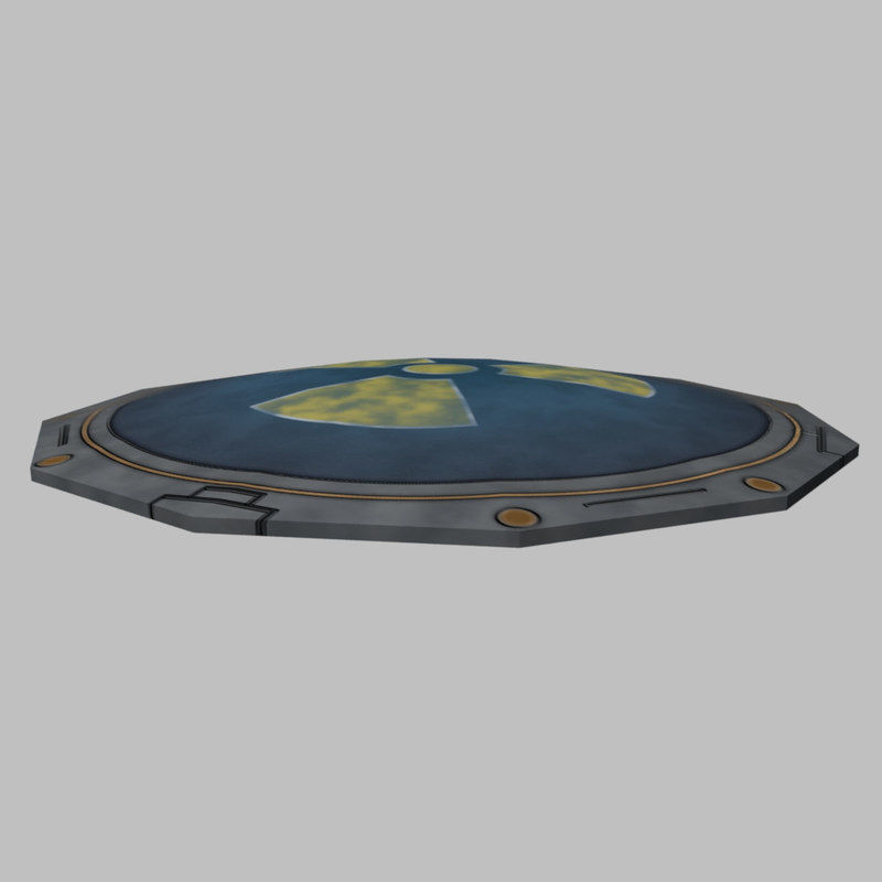 Teleporter Pad Low-poly 3D model_10
