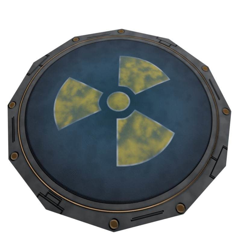 Teleporter Pad Low-poly 3D model_2