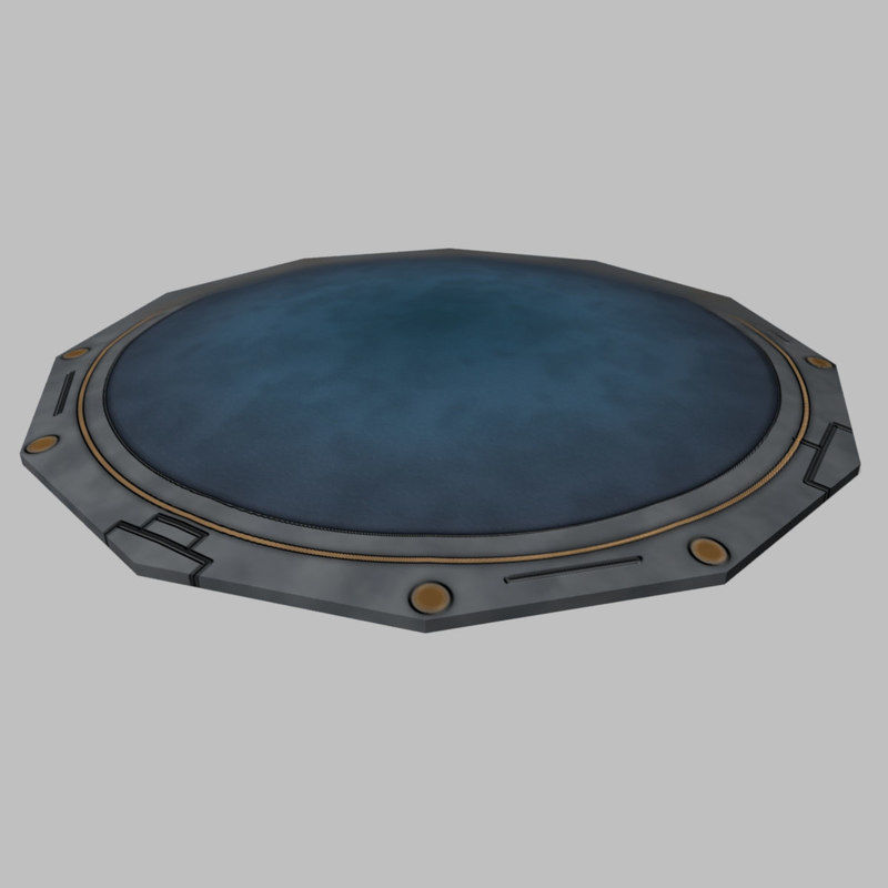 Teleporter Pad Low-poly 3D model_8