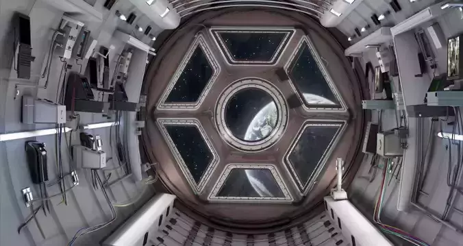 Space shuttle interior 3D model