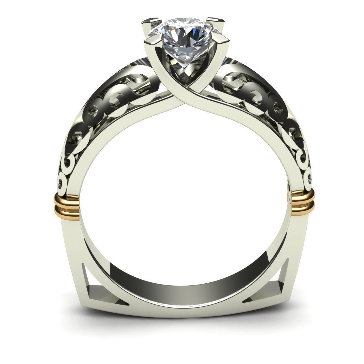 Diamond Ring 3D print model_1