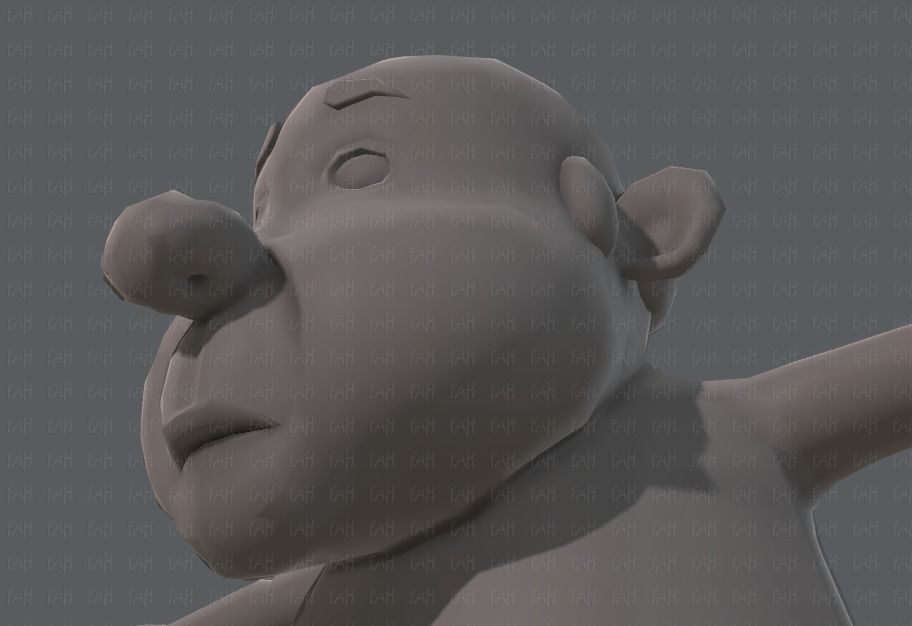 Base mesh old man character V02 Low-poly 3D model_40