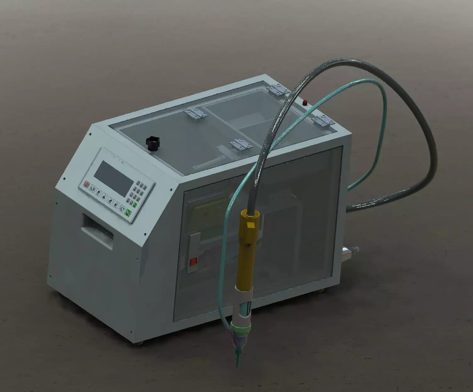 Handheld of screw machine 3D model_0