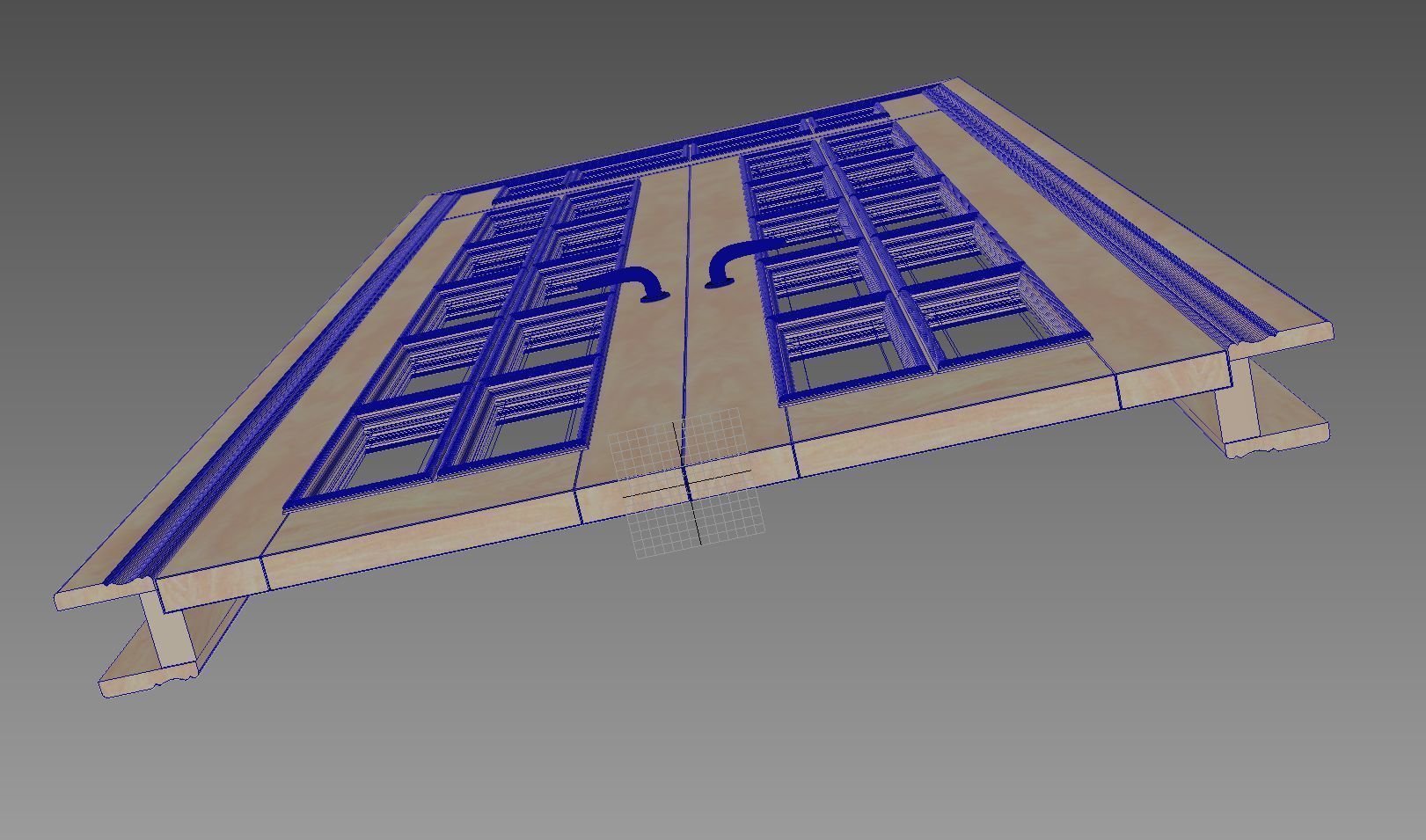 Door Roman Facet DK 3D model_3