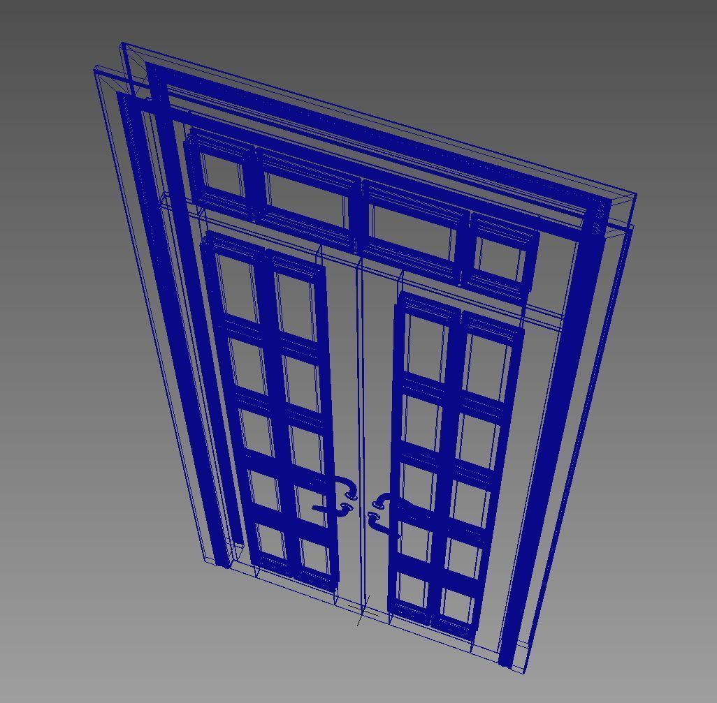 Door Roman Facet DK 3D model_2