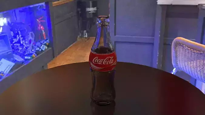 Empty Coke Bottle 3D model