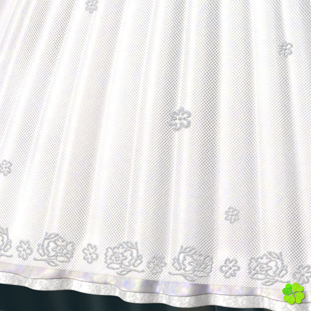 Wedding dress low poly Low-poly 3D model_1