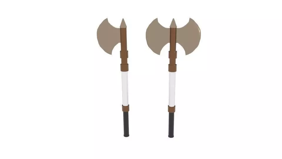 Axe Battle Free Free low-poly 3D model