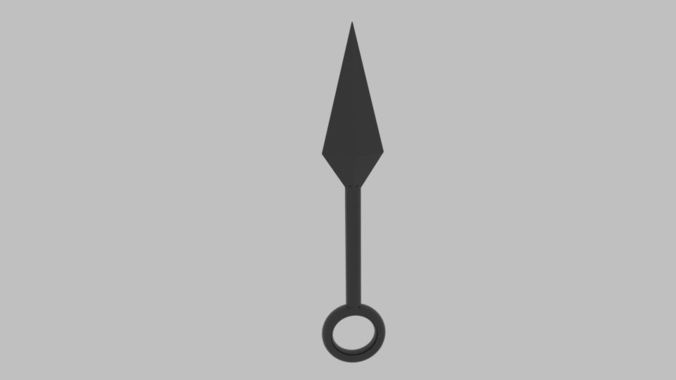 Kunay Low Poly knife Free low-poly 3D model