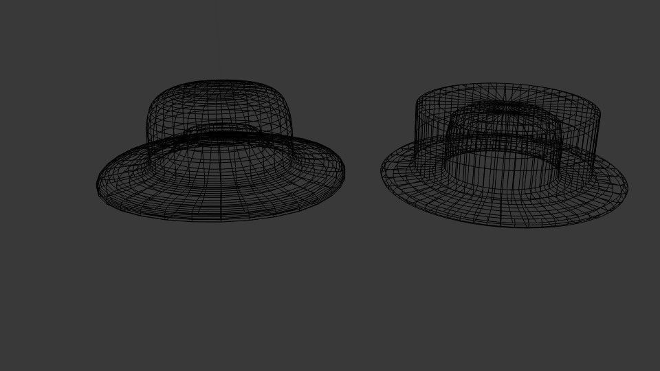 Low Poly Hats top hat Free low-poly 3D model_1