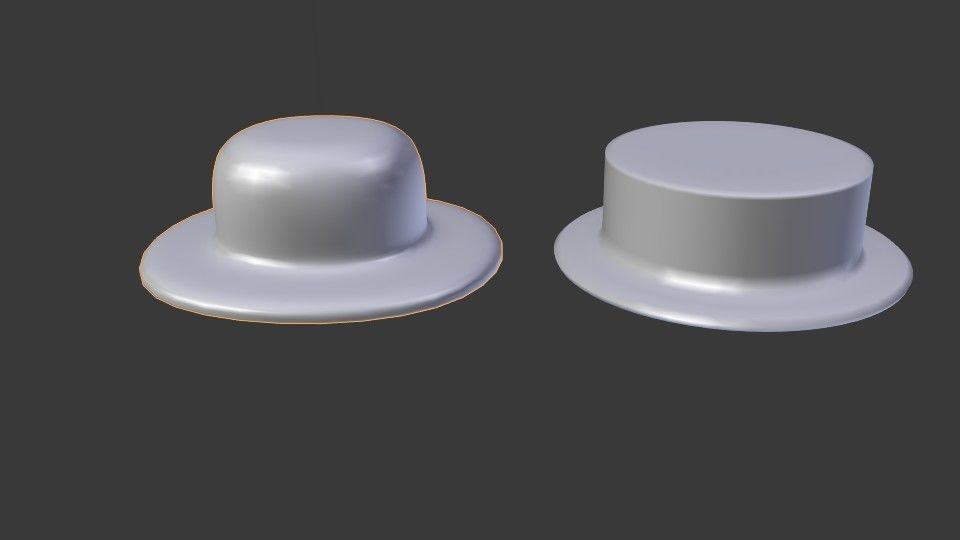 Low Poly Hats top hat Free low-poly 3D model_3