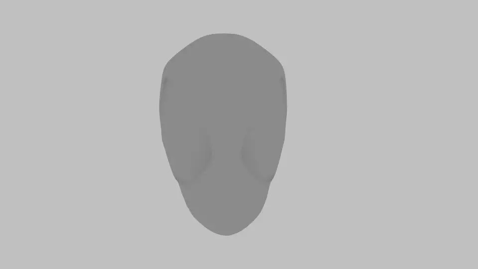 Deadpool Base Head Free low-poly 3D model