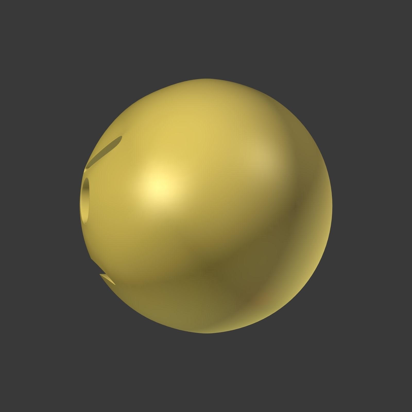 Angry Smiley Low-poly 3D model_11