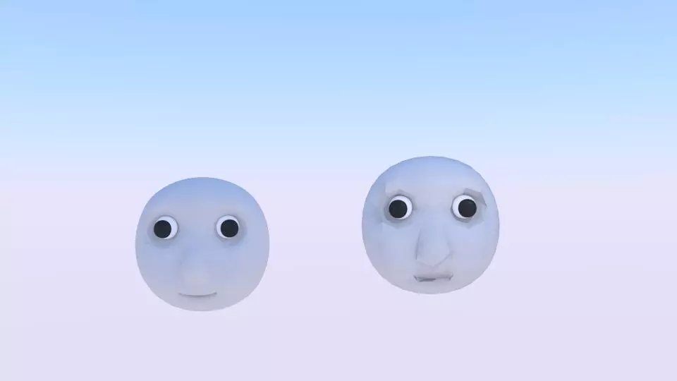 Thomas Friend Face Free low-poly 3D model