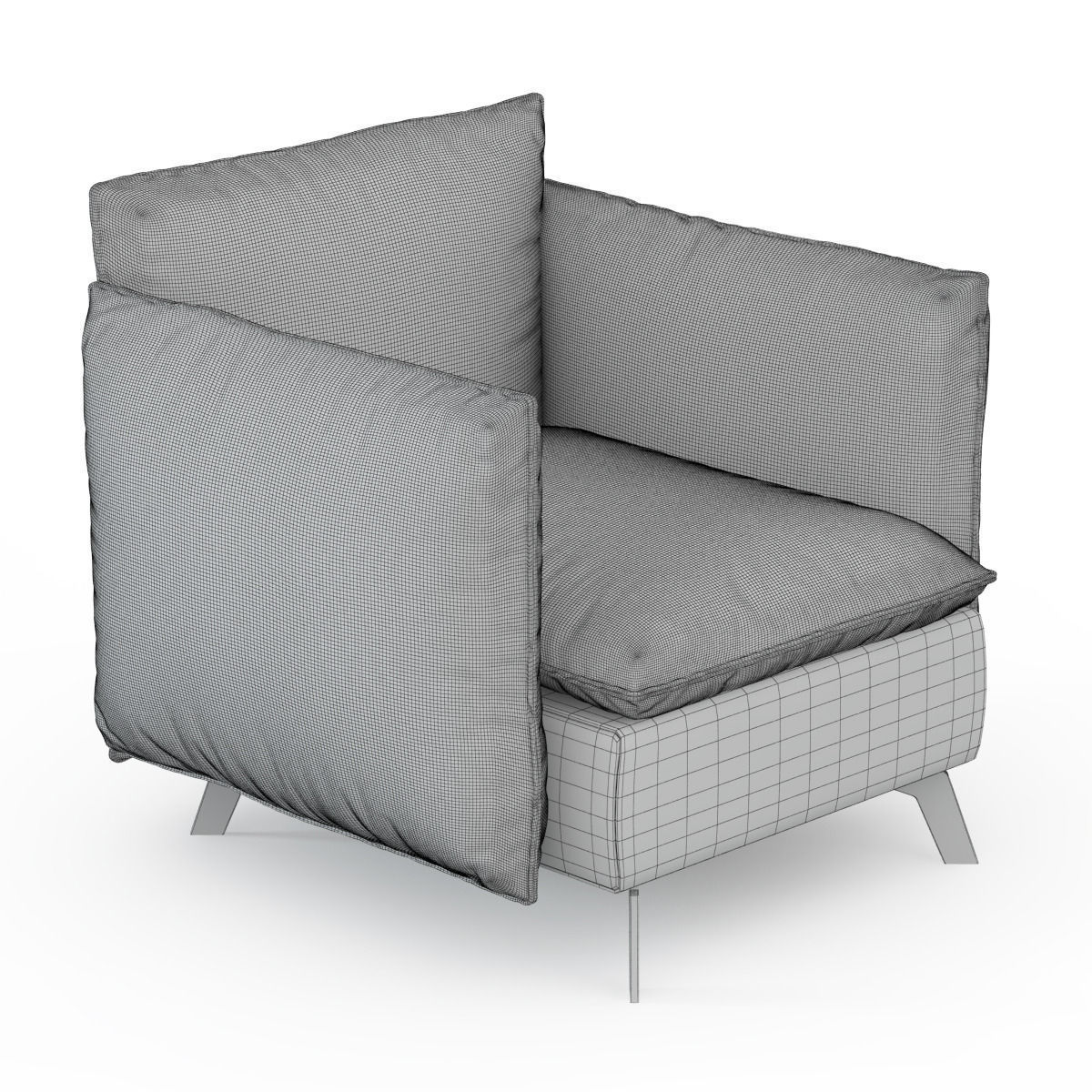 Armchair ALADINE 3D model_1