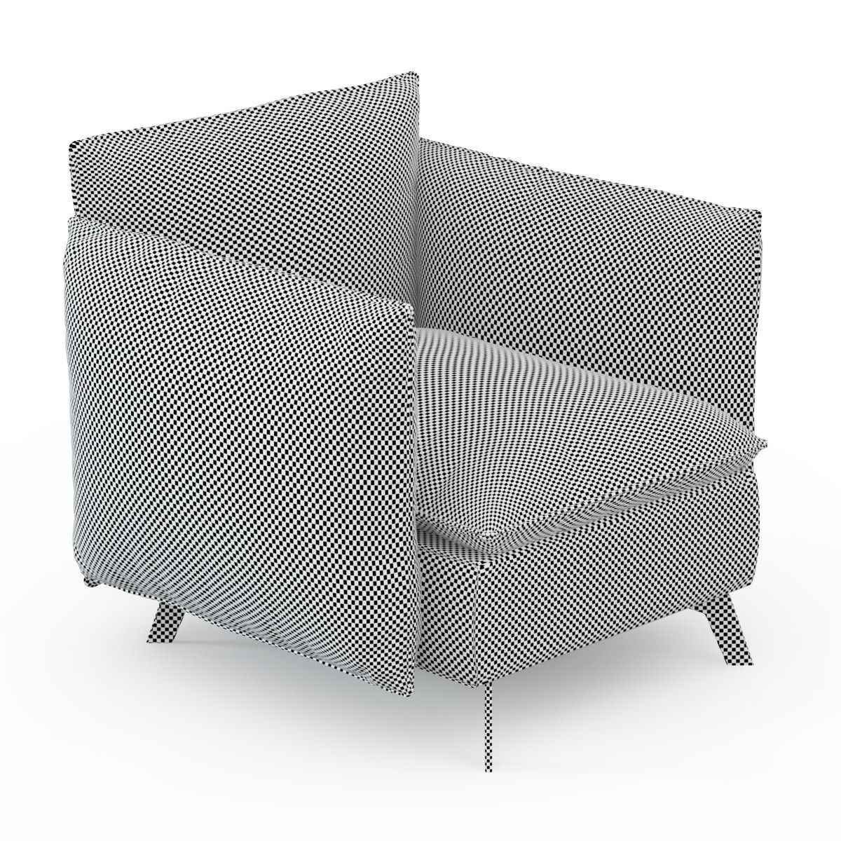 Armchair ALADINE 3D model_2