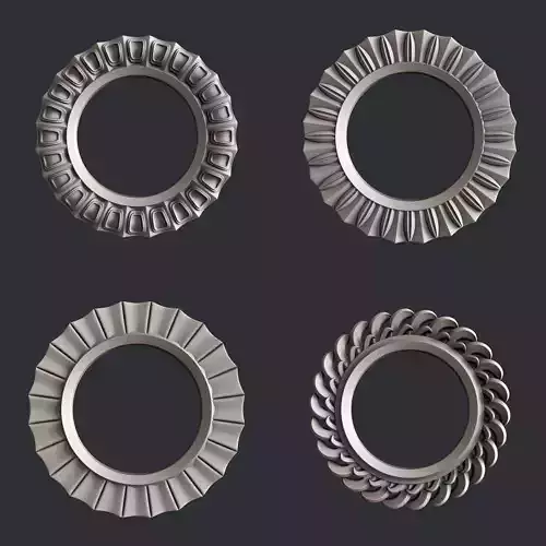 3d STL models for CNC frames set