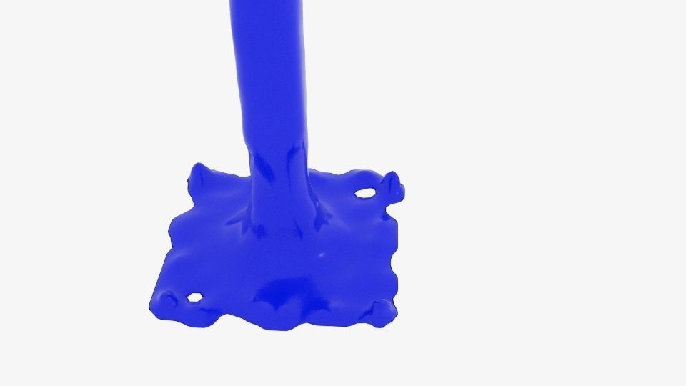 Rectangle Flow Splash Free Free 3D model_4