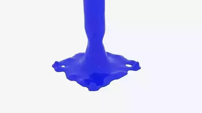 Rectangle Flow Splash Free Free 3D model