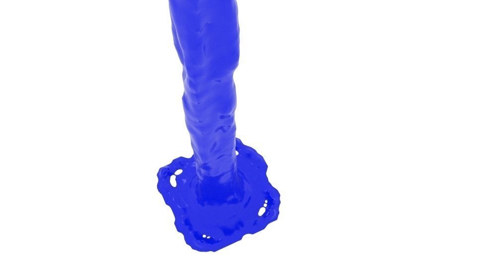 Cylinder Flow Splash Free Free 3D model_4