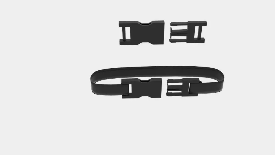 Clip Belt Simple Free low-poly 3D model