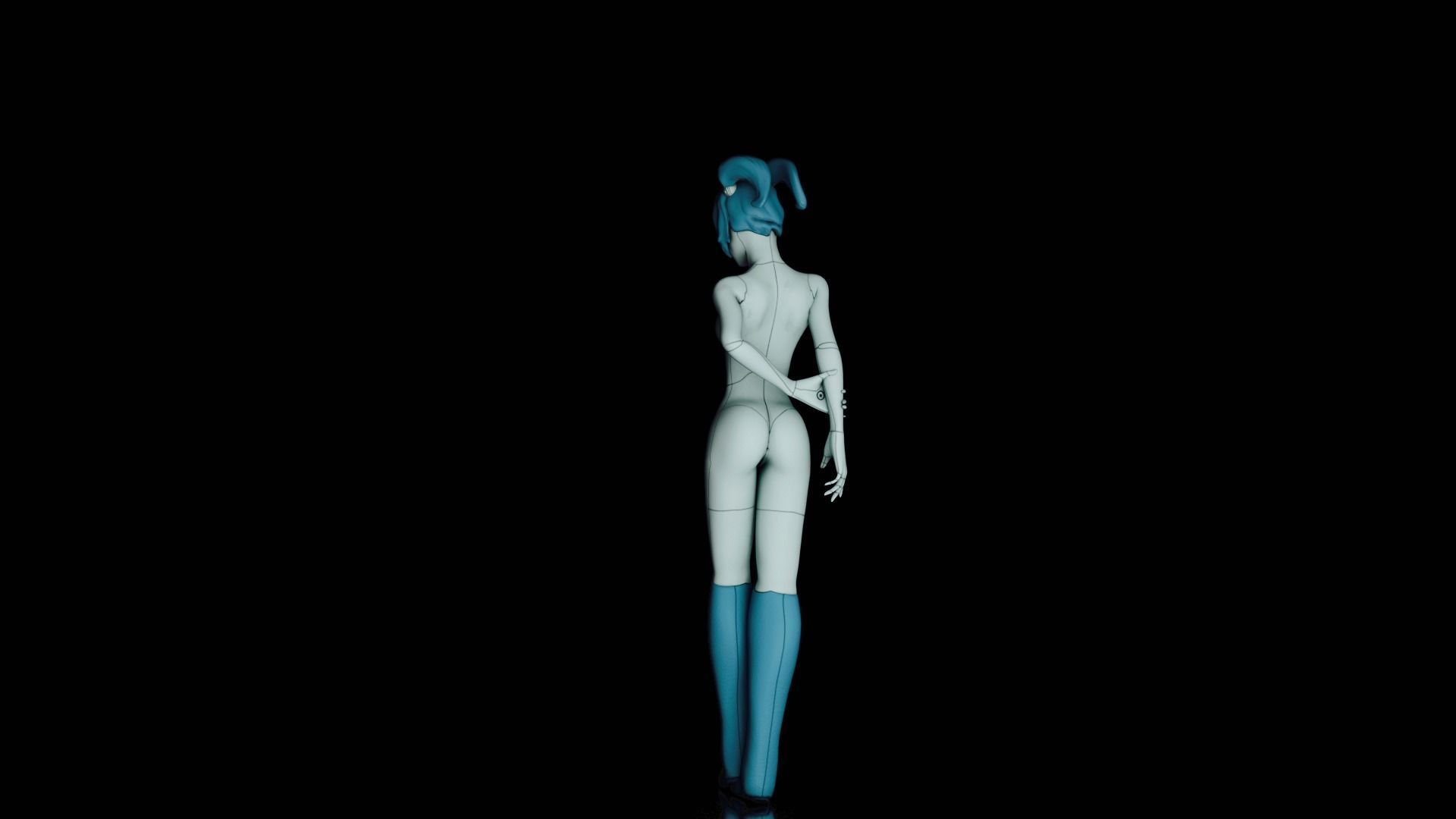 XJ9 - Jenny Low-poly 3D model_5