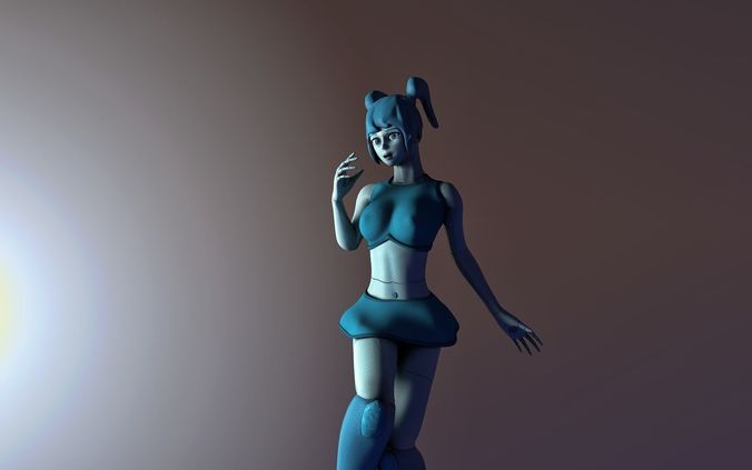 XJ9 - Jenny Low-poly 3D model