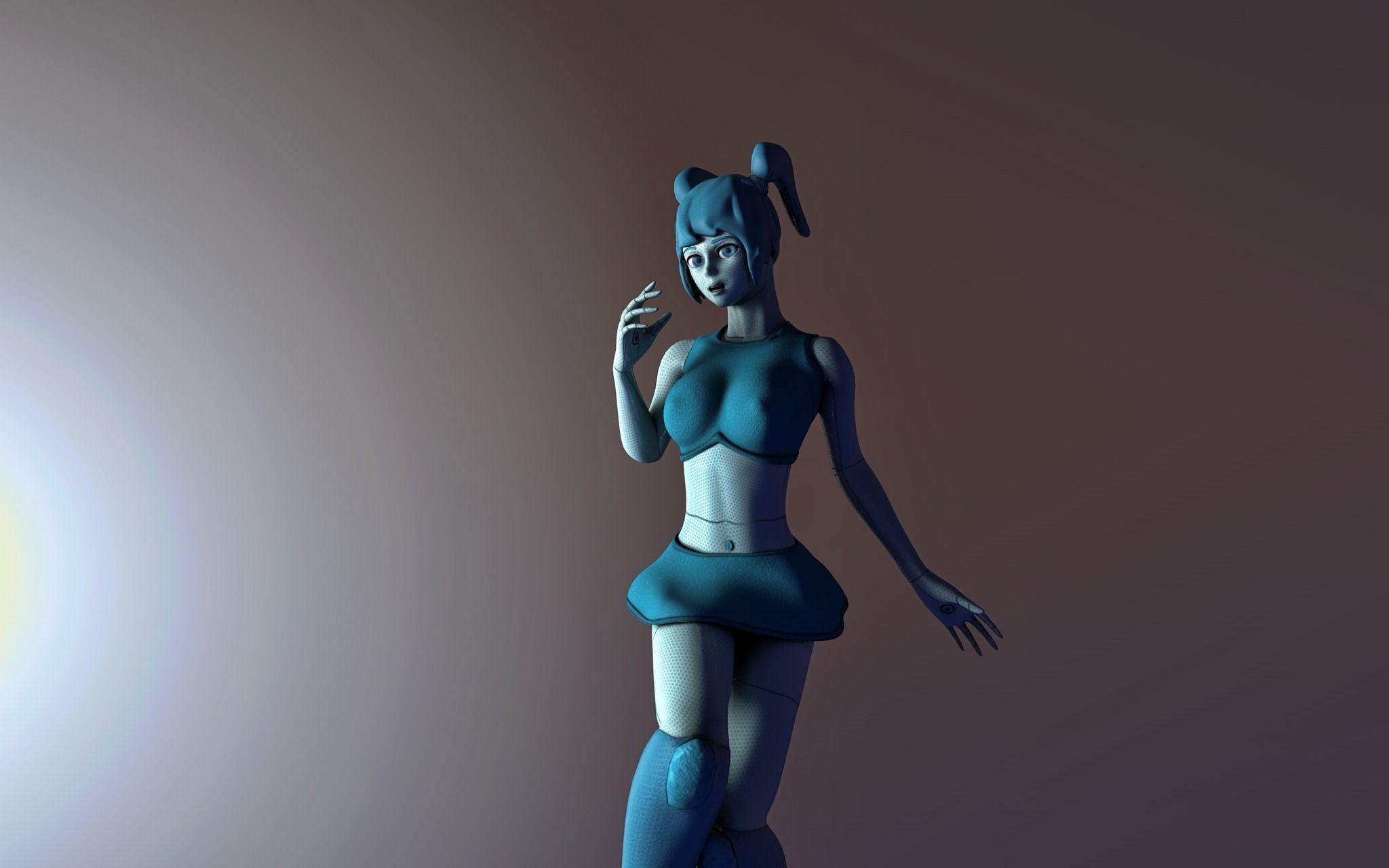 XJ9 - Jenny Low-poly 3D model_0