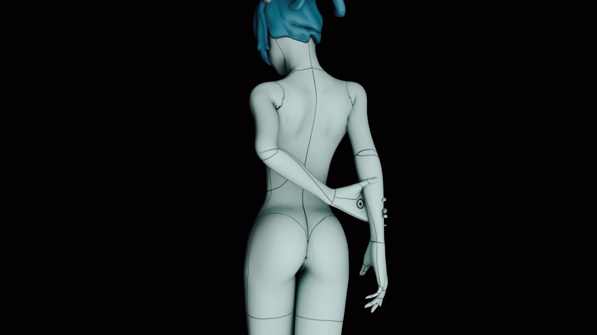 XJ9 - Jenny Low-poly 3D model_6