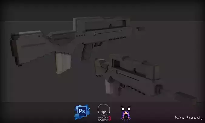 Voxel assets 3D model