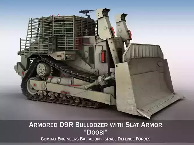 Israeli Armored D9R Bulldozer