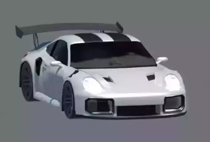 Porsche 911 GT2 custom with anime paint job