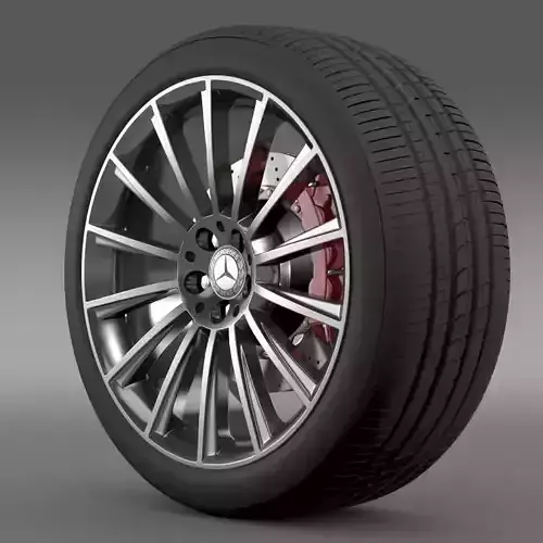 AMG Mercedes Benz S 350 wheel 3D model