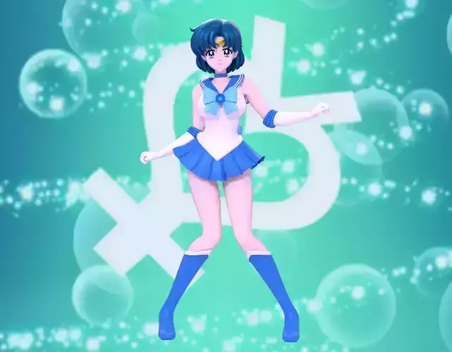 Sailor Mercury 3D model