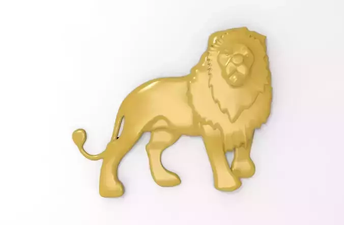 Printable Lion Relief