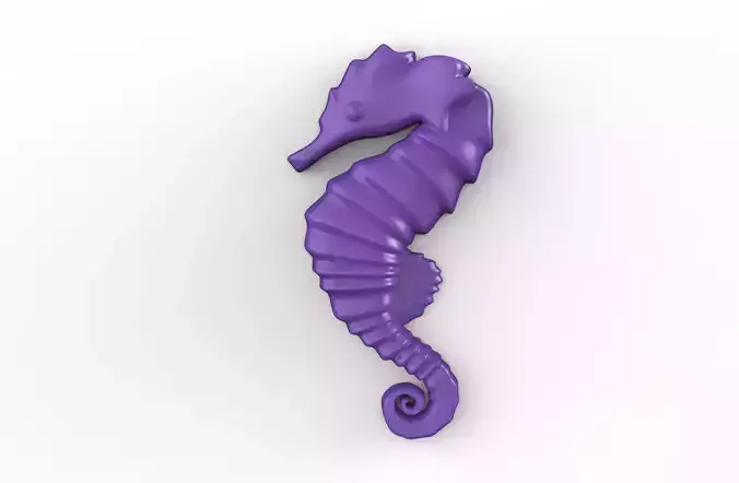 Printable Seahorse Relief