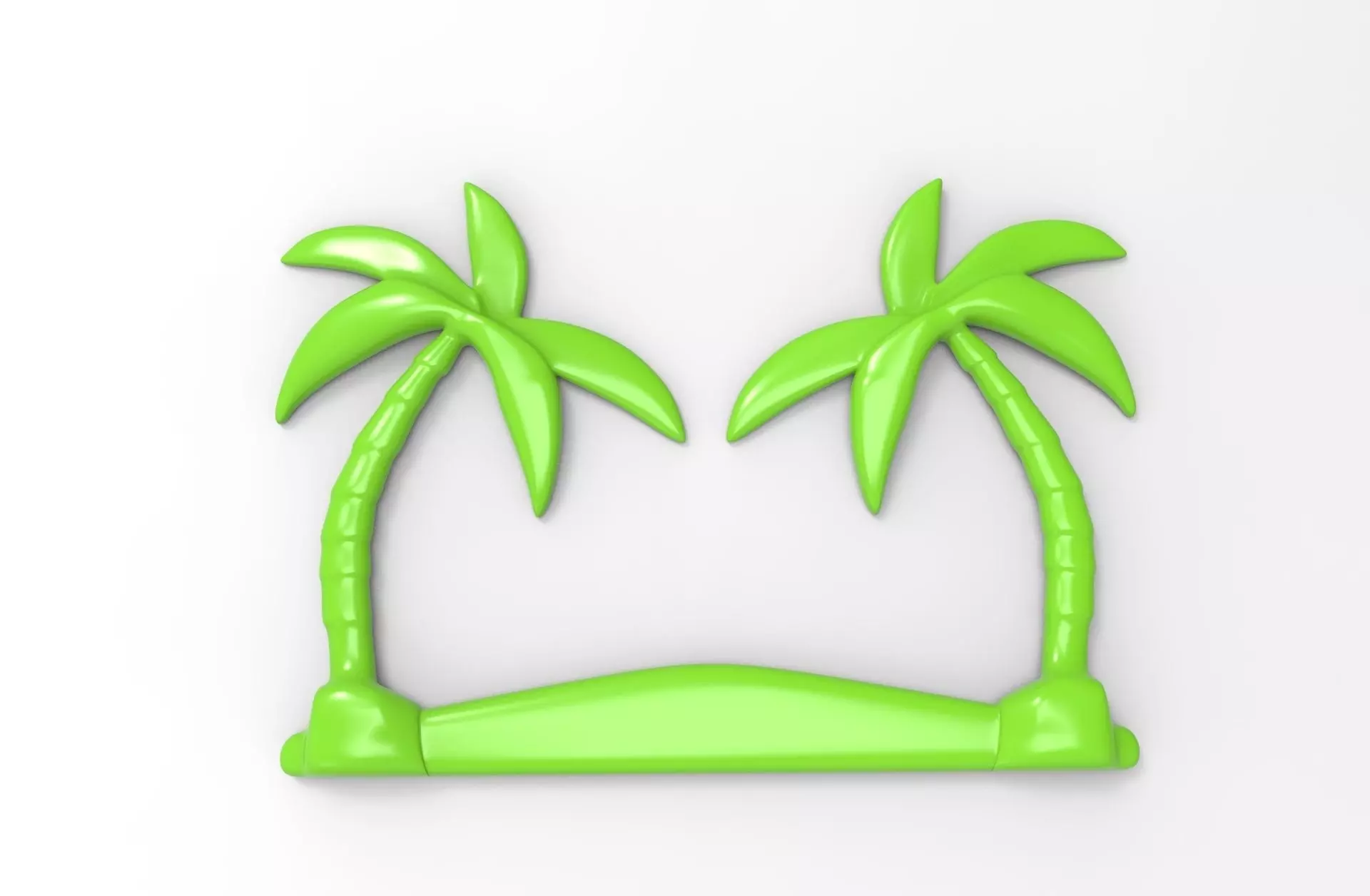 Printable Palm Tree Relief 3D print model_0