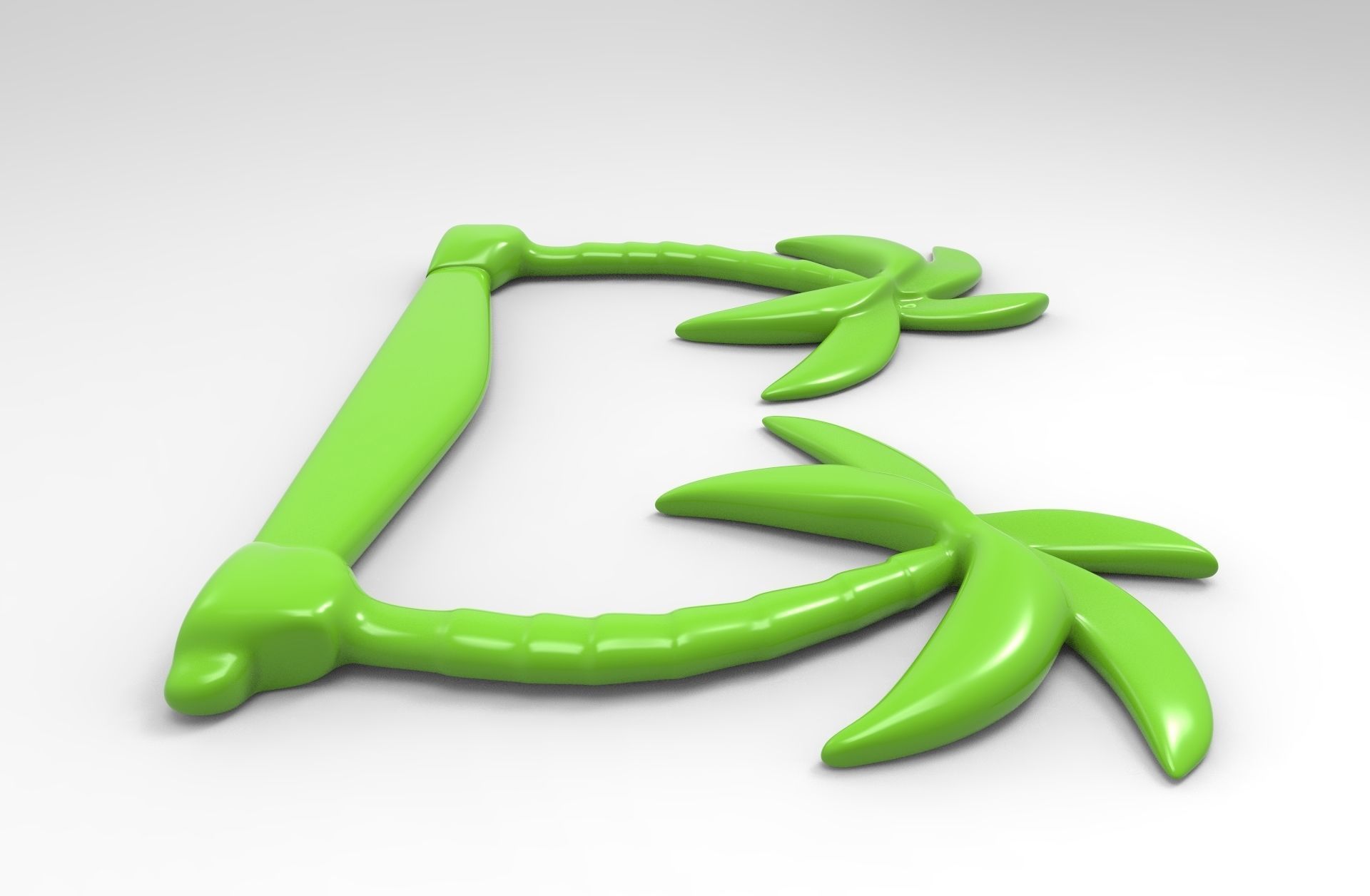 Printable Palm Tree Relief 3D print model_2