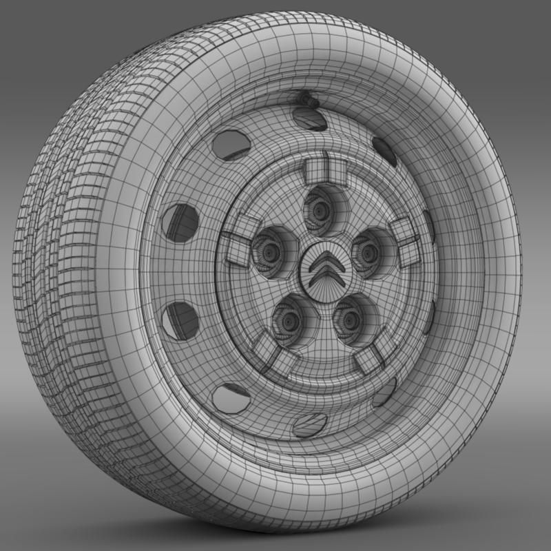 Citroen Jumper Van wheel 3D model_8