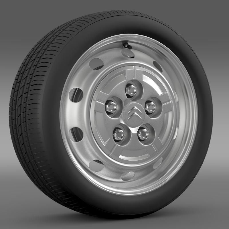 Citroen Jumper Van wheel 3D model_4
