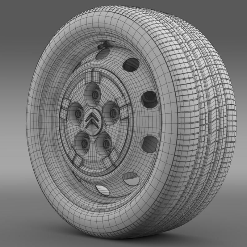 Citroen Jumper Van wheel 3D model_3