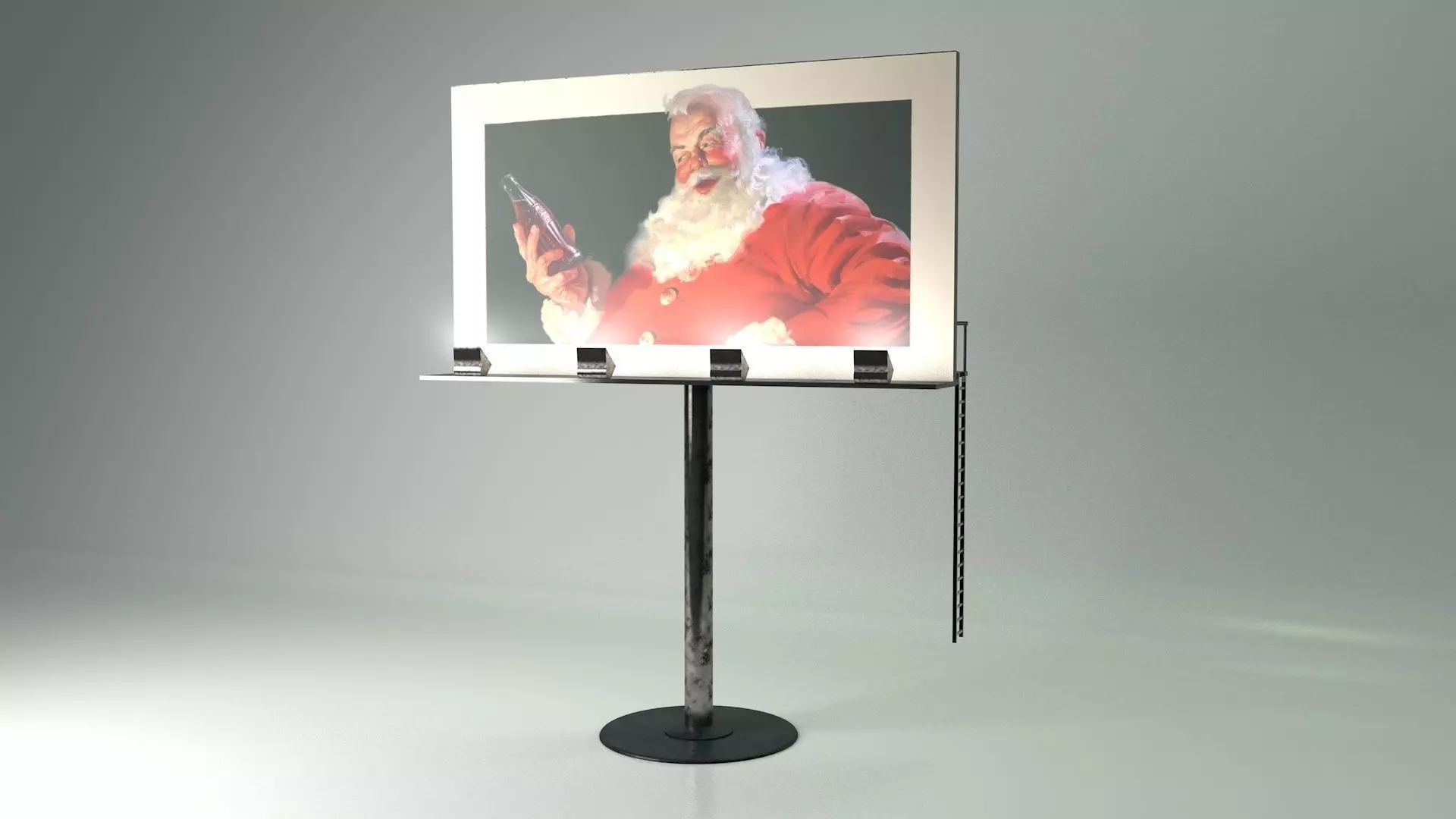 Billboard Sign 3D model_0