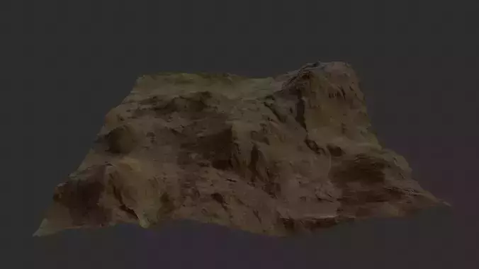 MARS LAND HIGH QUALITY GAME READY Low-poly 3D model