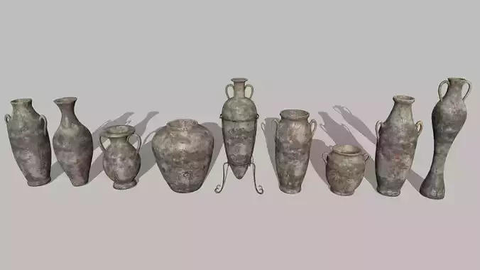 vase set greek vases