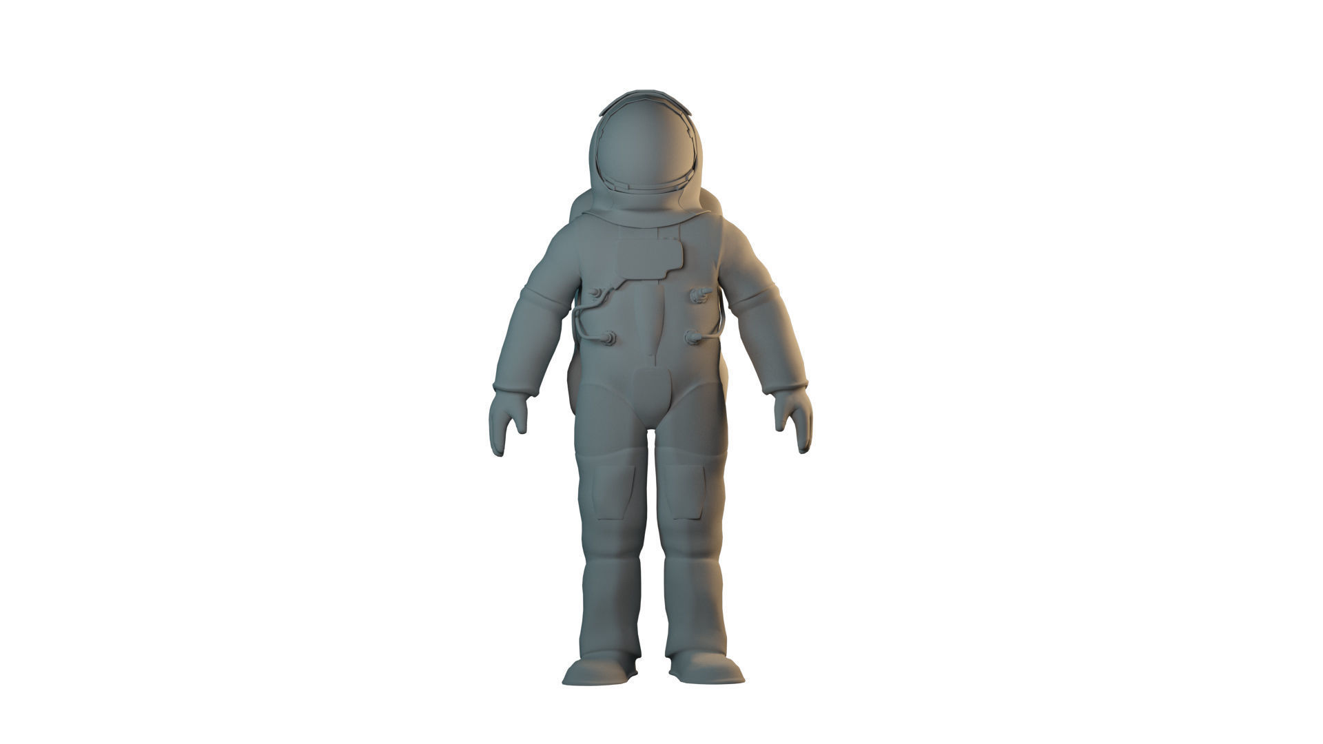 Astronaut space suit 3D model_2