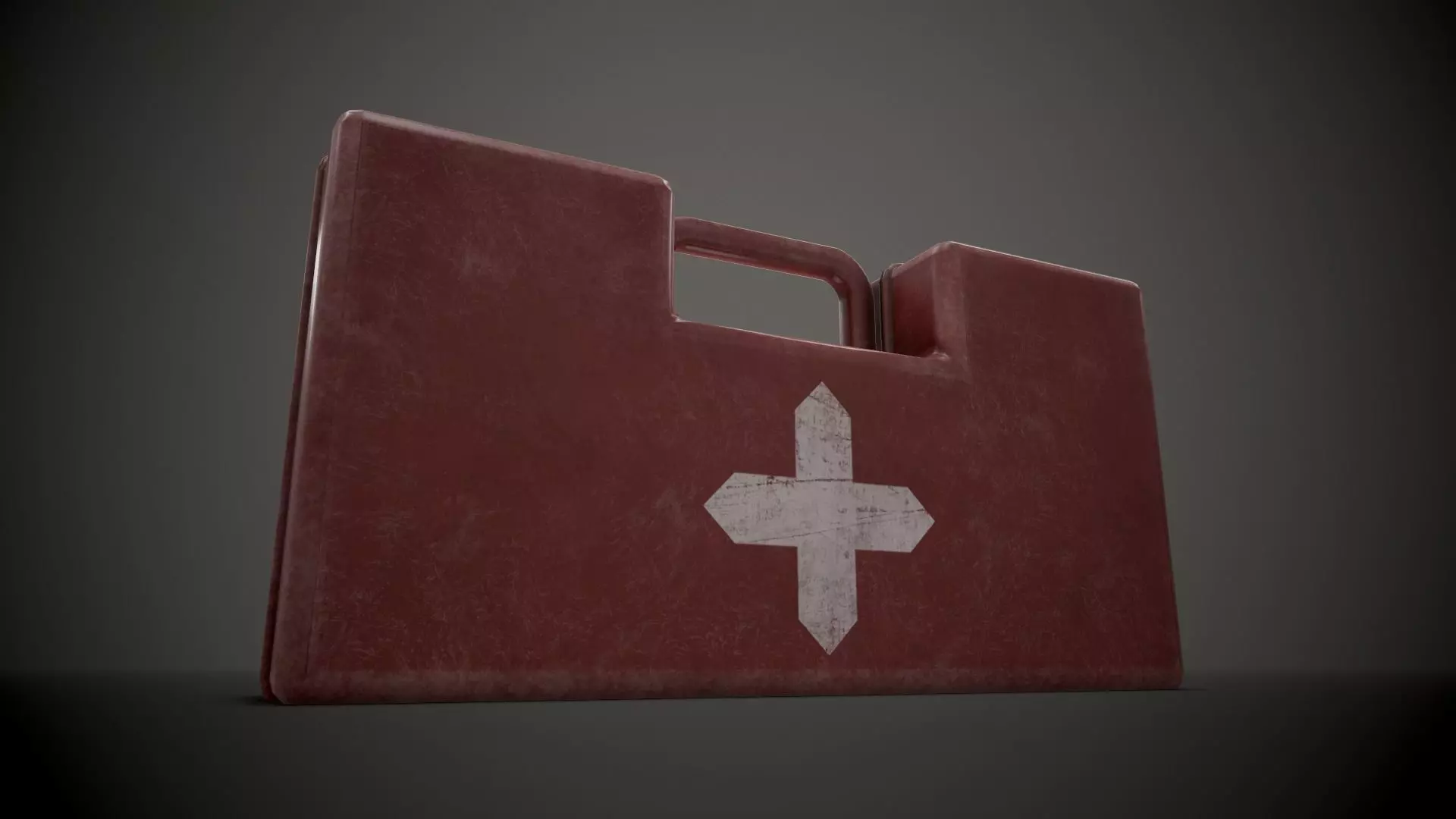 Medium Medkit Low-poly 3D model_0