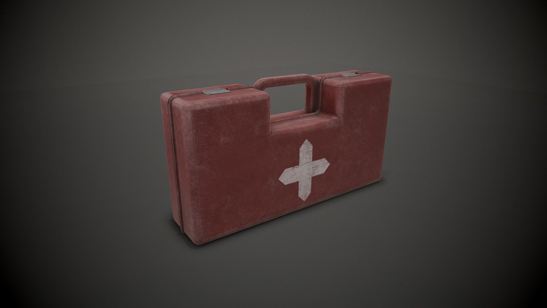 Medium Medkit Low-poly 3D model_2