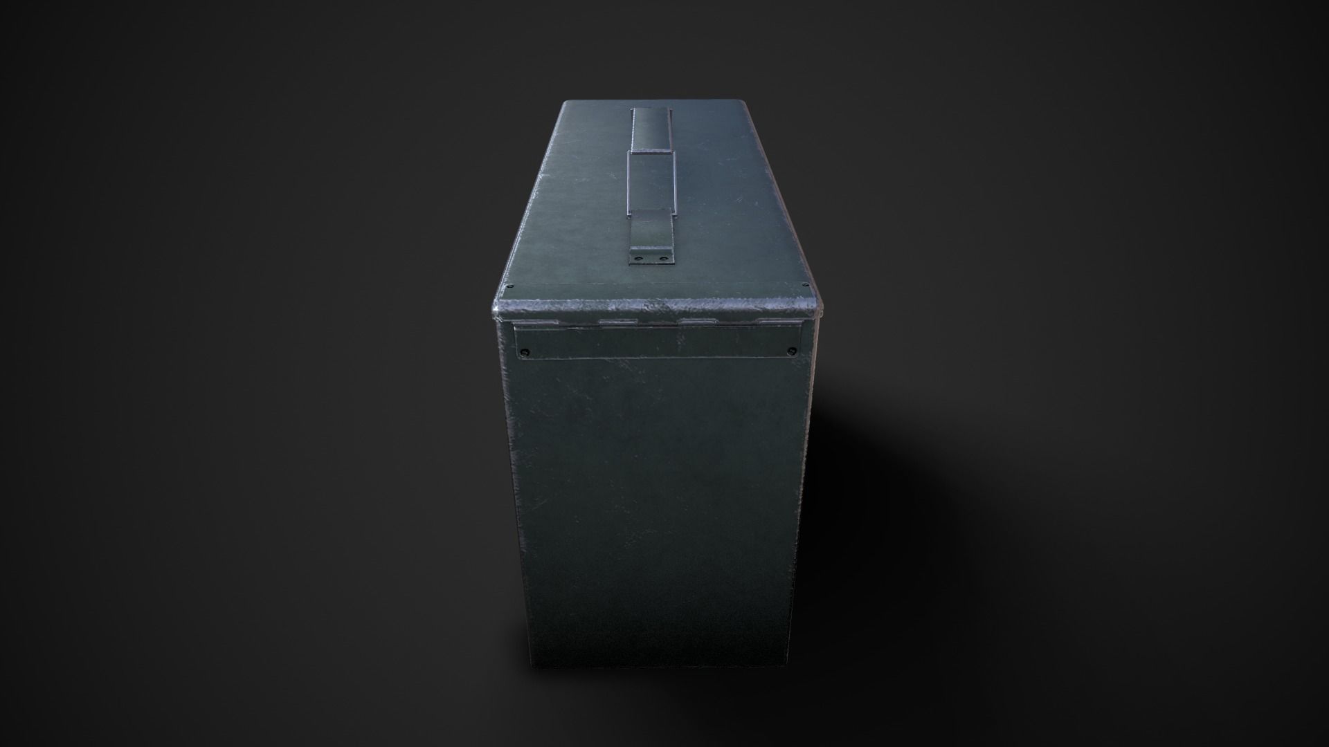 Small Ammobox Low-poly 3D model_2