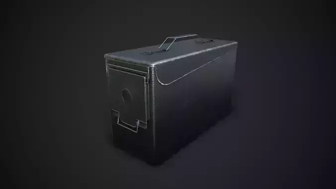 Small Ammobox Low-poly 3D model