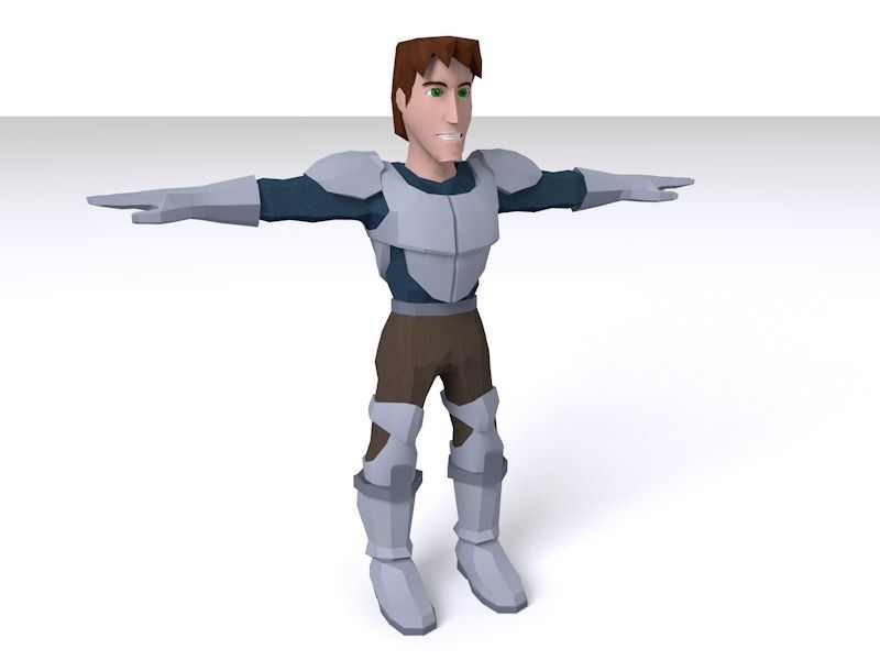 Low-Poly Fantasy Hero and Orcs Low-poly 3D model_3